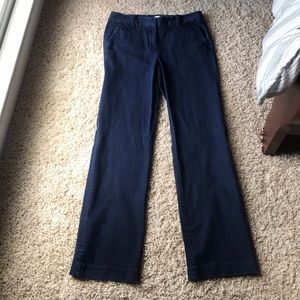 J crew wide leg Denim trouser size 2